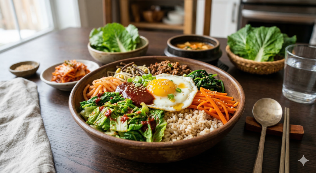 ボムドンビビンパ レシピ