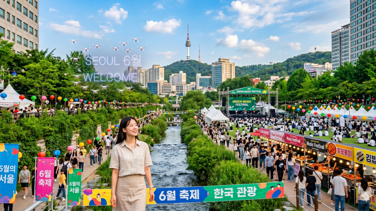 韓国観光6月