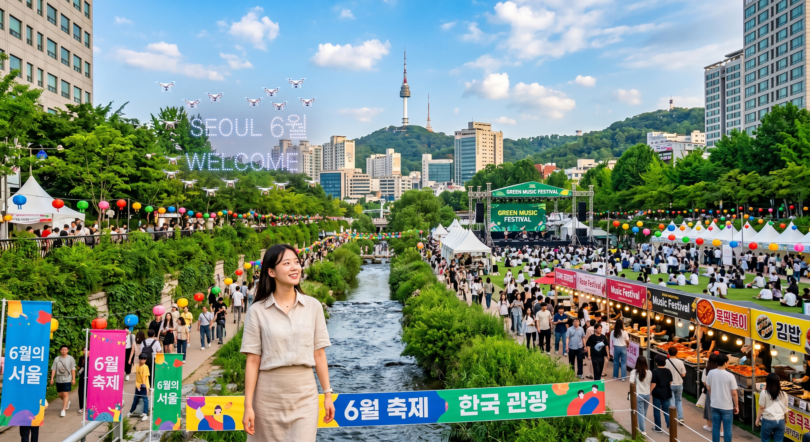 韓国観光6月