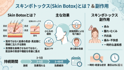 スキンボトックス 副作用と効果を徹底解説！