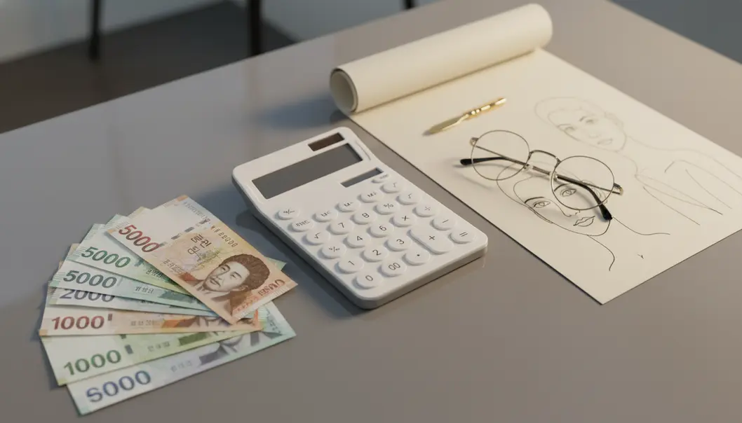 脂肪吸引の基本費用と追加費用を含む予算計画のイメージ。
