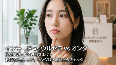 リフティング 違いを徹底比較！ウルセラ・インモード・オンダの仕組み