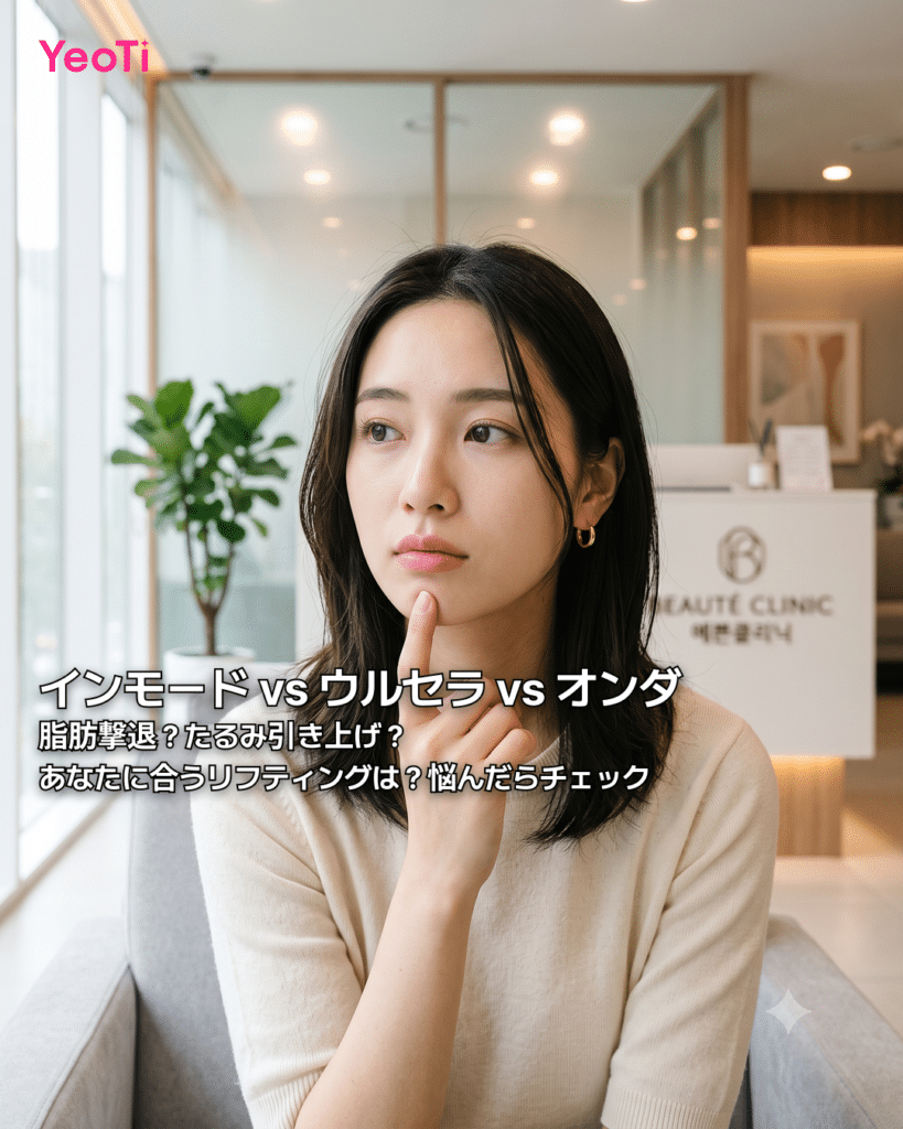 リフティング 違いを徹底比較！ウルセラ・インモード・オンダの仕組み