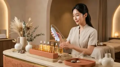 BTSスキンケアのコンセプトを表す美肌トリートメントとスキンケアのビジュアル