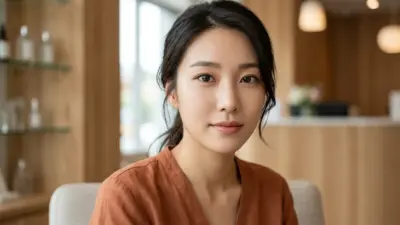 韓国の洗練された二重整形デザインと美しい目元のクローズアップ