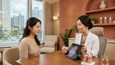 Professional aesthetic dermatology consultation and fractional laser treatment in Seoul Korea.