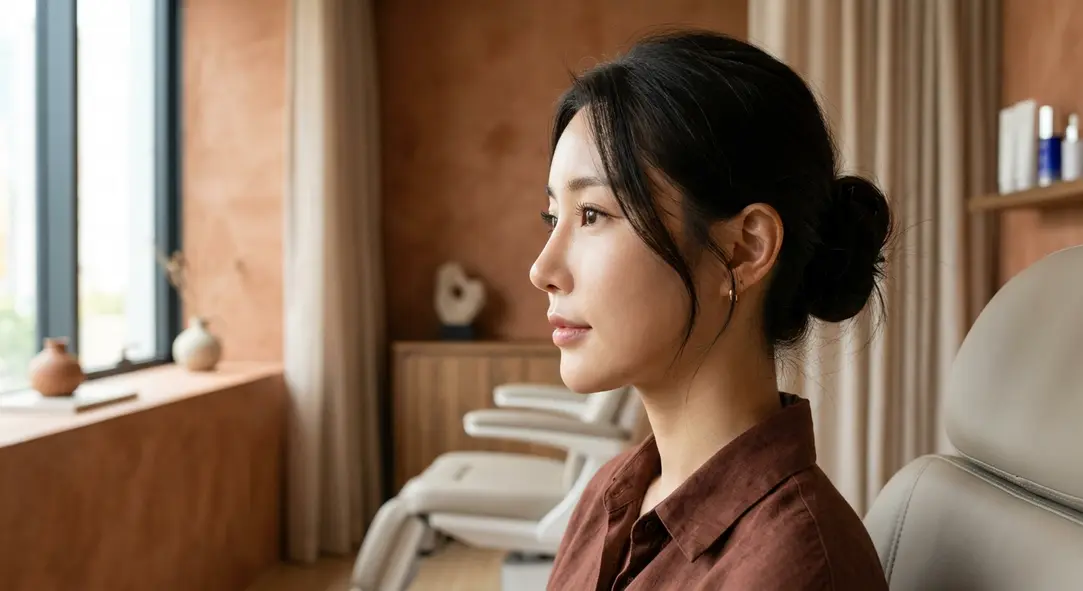 韓国での鼻プチ整形（ヒアルロン酸・ハイコスレッド）のイメージ画像