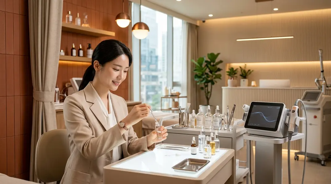 韓国皮膚科におけるオイリー肌スキンケアと毛穴治療のイメージカバー画像
