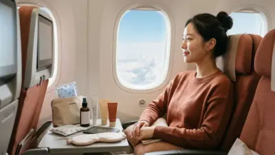 韓国整形後の安全な飛行機搭乗ガイドと機内ダウンタイム管理の解説アイキャッチ画像