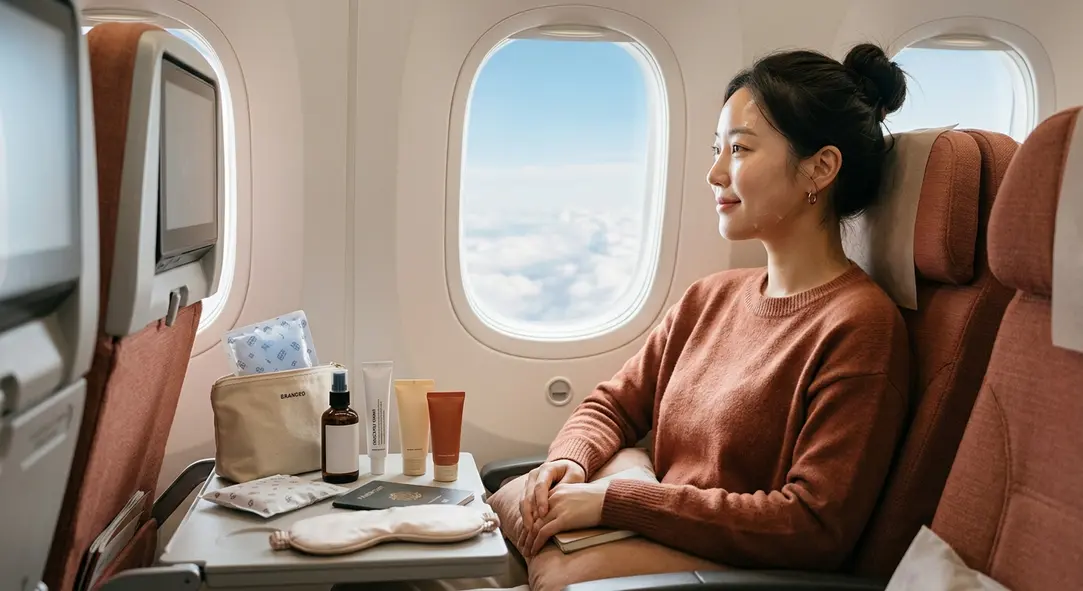 韓国整形後の安全な飛行機搭乗ガイドと機内ダウンタイム管理の解説アイキャッチ画像