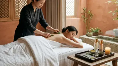 Sulwhasoo flagship spa luxury treatment setting with jade massage tools and premium Korean ginseng skincare