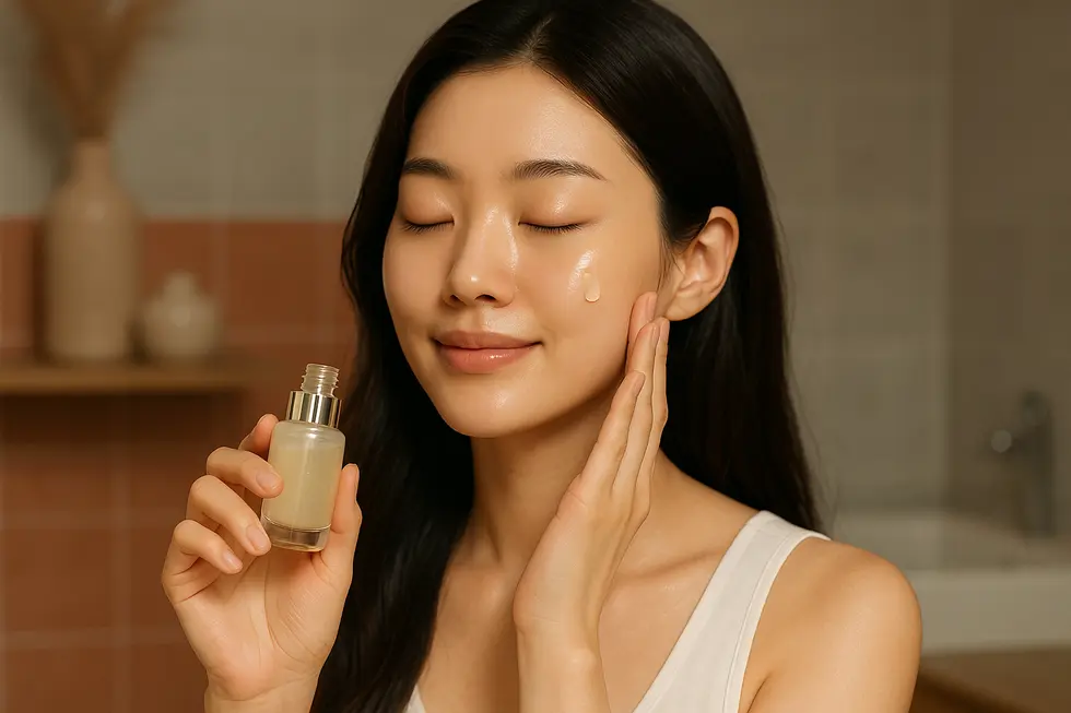 ベロテロリバイブ施術後の適切なスキンケアのイメージ。