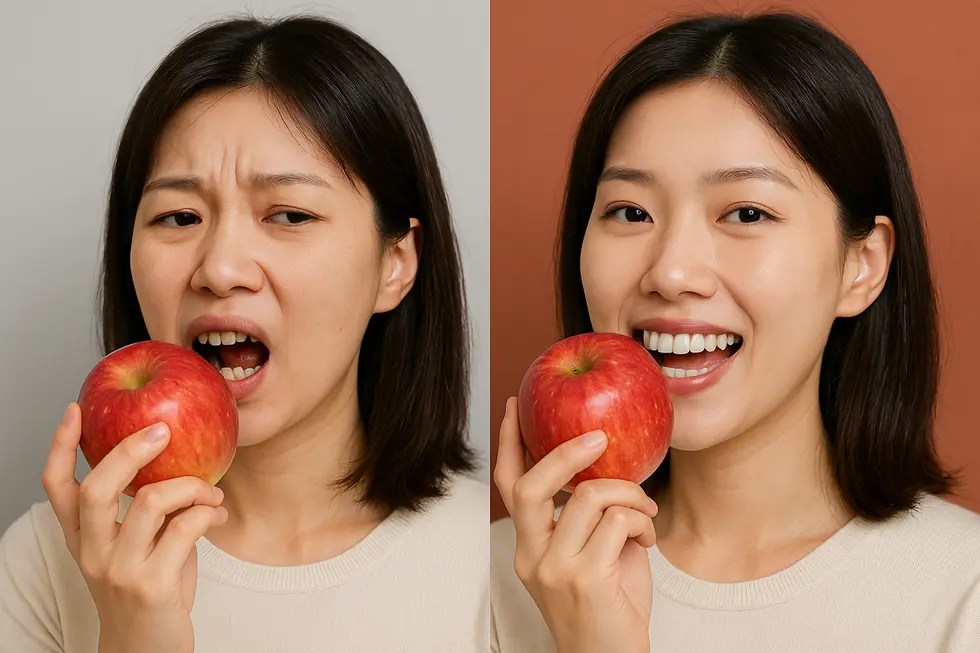 インプラント治療による「噛む喜び」の回復。