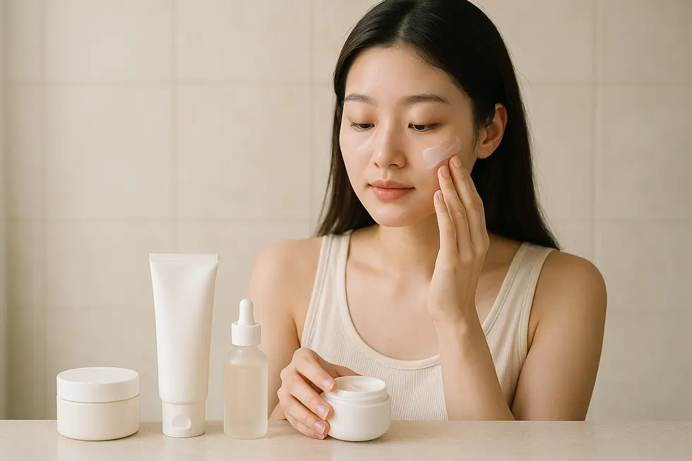 施術後のデリケートな肌を守り、効果を最大限に引き出すためのスキンケア用品。