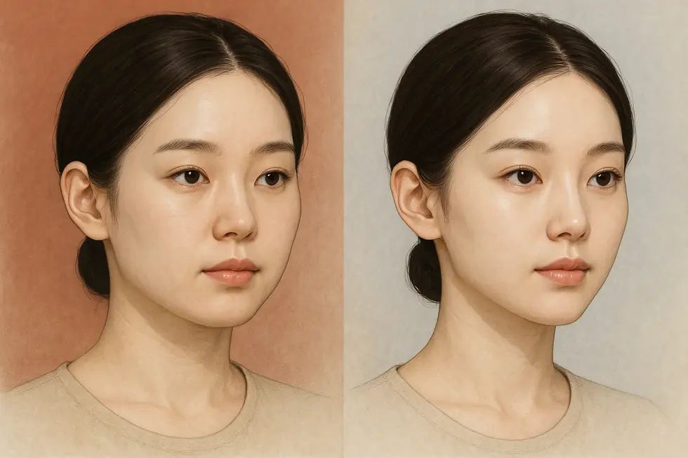 顔面輪郭手術のメカニズムと期待される変化。