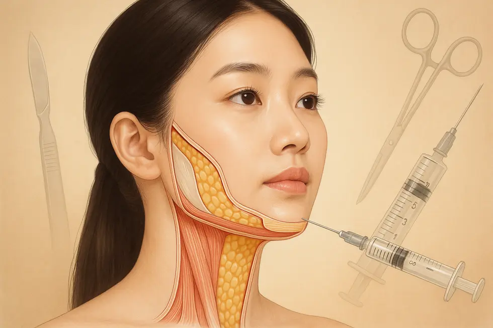 二重あご整形の効果とリスク：理想のフェイスライン実現のために知っておくべきこと。