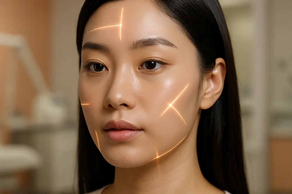 レーザー治療の原理：光エネルギーが肌の悩みにアプローチします。