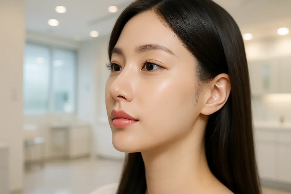 鼻先整形による理想的な変化のイメージ。