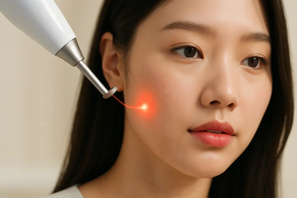 血管レーザー治療の施術原理：肌に優しく、狙った血管だけをケアします。