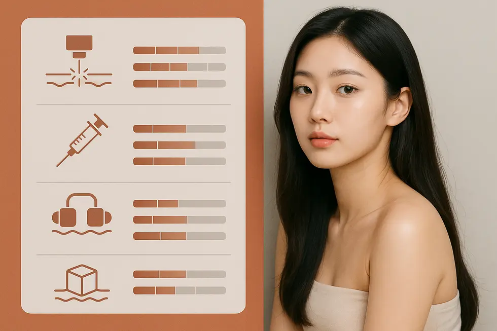 様々なセルライト除去治療法の比較と効果の目安