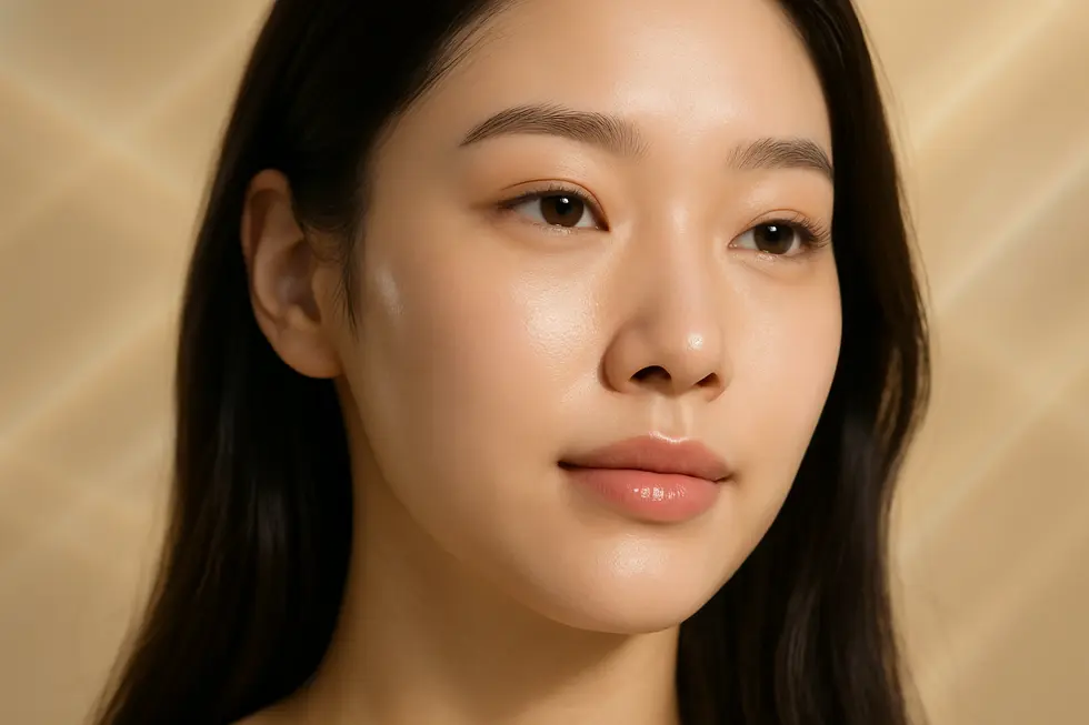 I4PLの光が肌の悩みにアプローチする様子を表現しています。