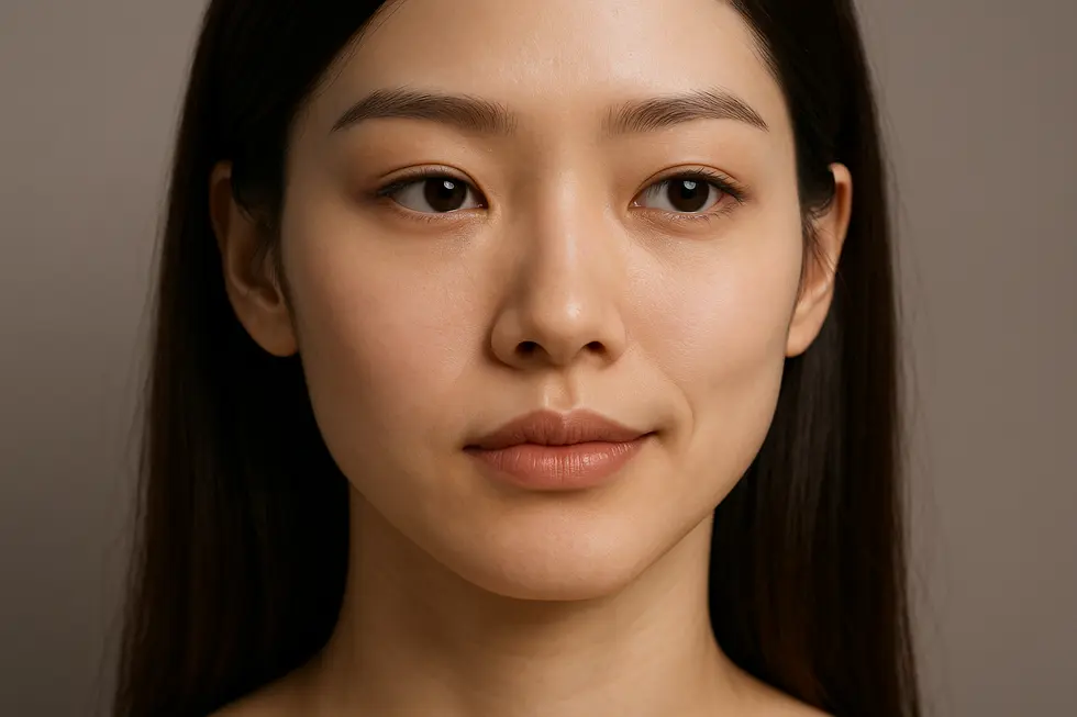 口角下制筋への作用で、口角が自然に引き上がるメカニズム。