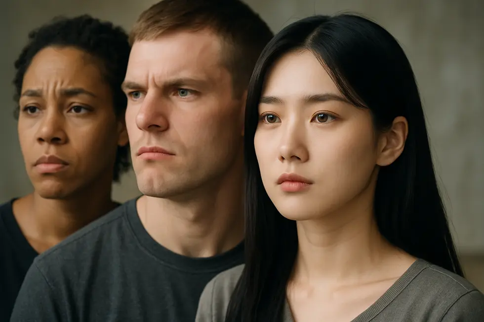 様々な顎の悩みを抱える人々：上下顎手術は、肌タイプではなく骨格の不調和に適応します。