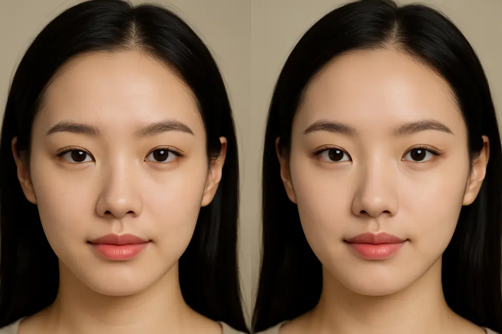 額フィラーによる若々しく自然な額の変化