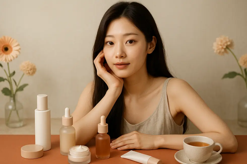 ウルトラVリフティングによる美しさを維持するための、日々のケアと健康的なライフスタイルの重要性を象徴しています。