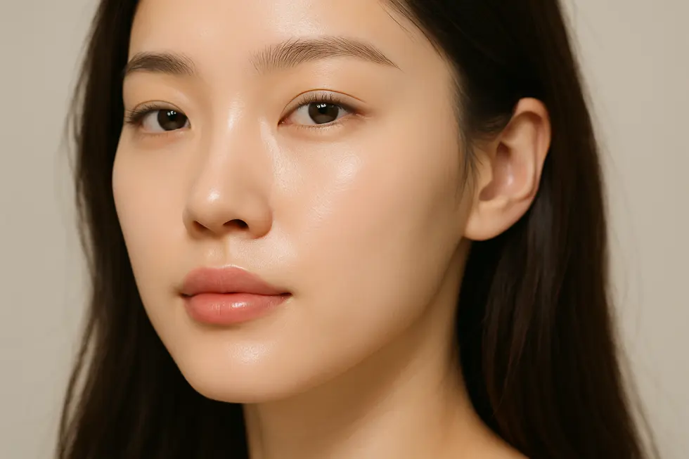 Vホワイトニングレーザーで期待できる、明るく均一な肌トーン。