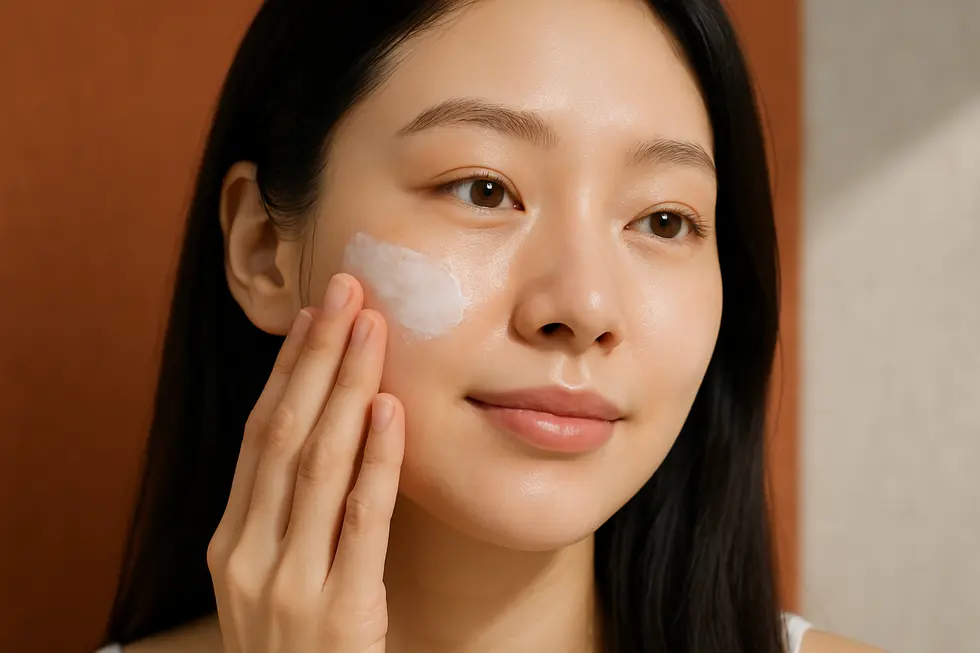 パーフェクトレーザー施術後の肌を守るための丁寧なアフターケアのイメージ。