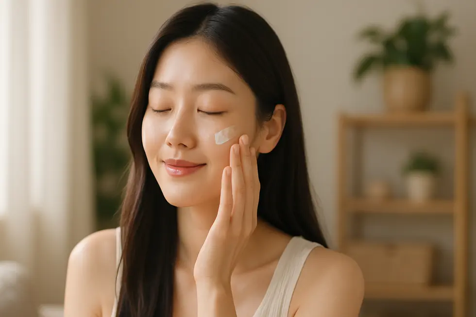 ブラックピール後のホームケアで美肌を保つイメージ。