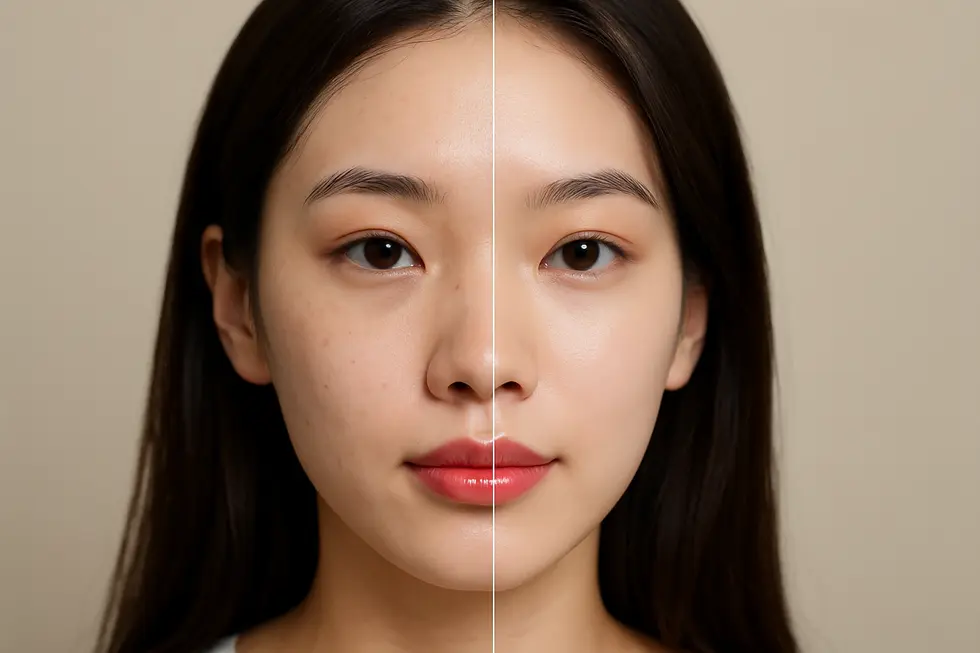 ラセムド施術前後の肌の変化と、治療後の注意点。