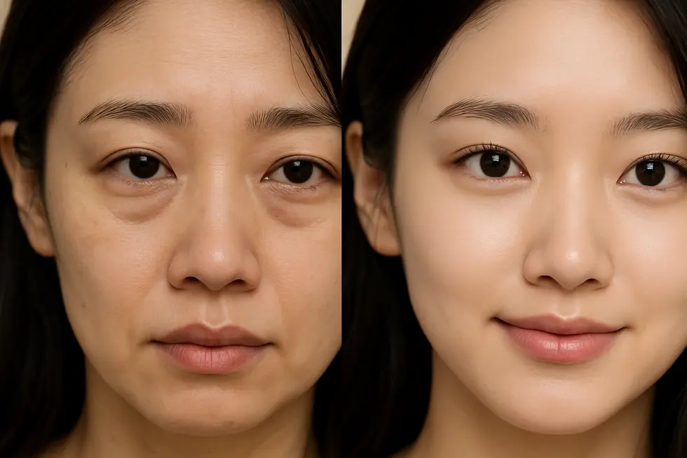 上眼瞼手術と下眼瞼手術の対象となる目元の悩みを比較。