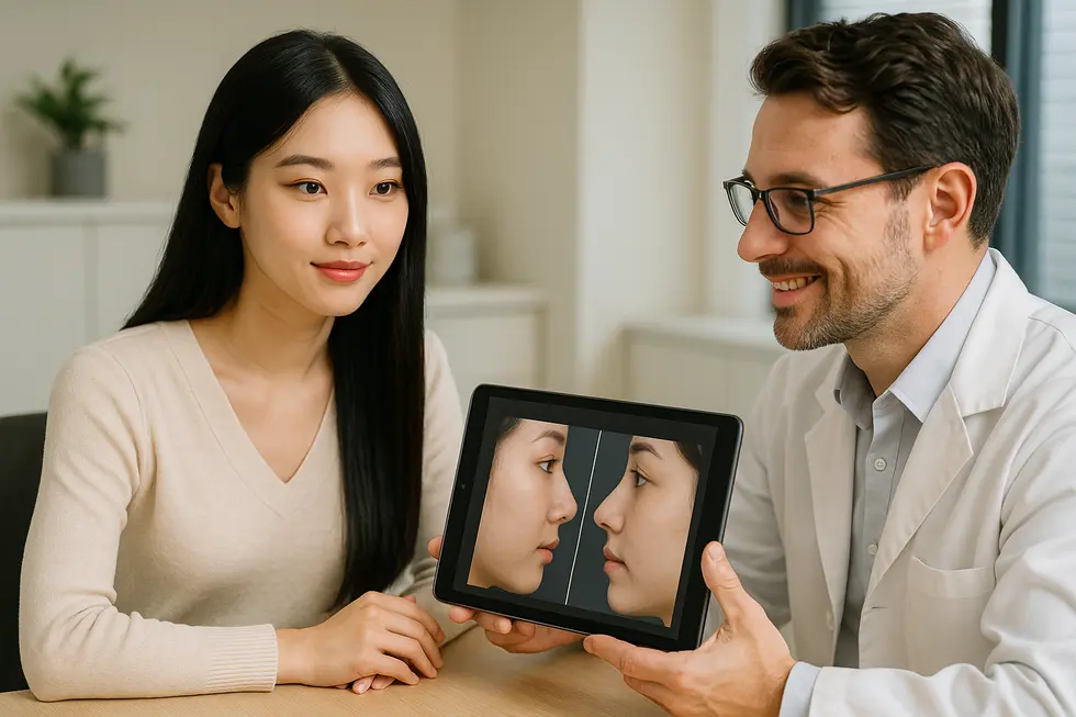 信頼できるクリニックと医師を選ぶためのカウンセリング風景。
