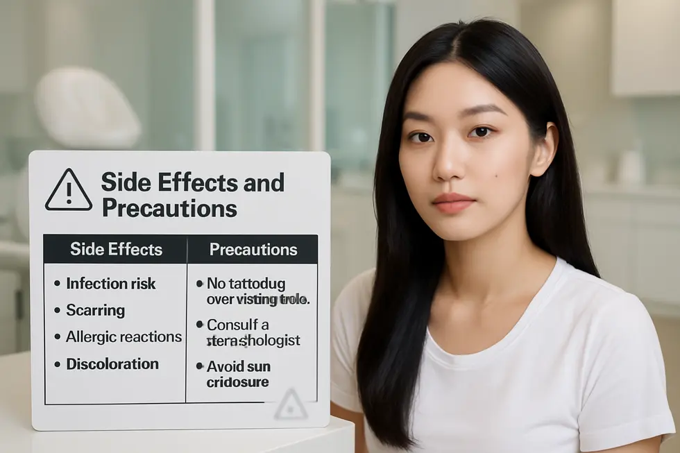 ほくろタトゥー施術のリスクと注意事項を理解しましょう。