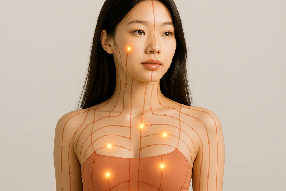 ダイエット鍼が体の内側に働きかけるメカニズムを解説。