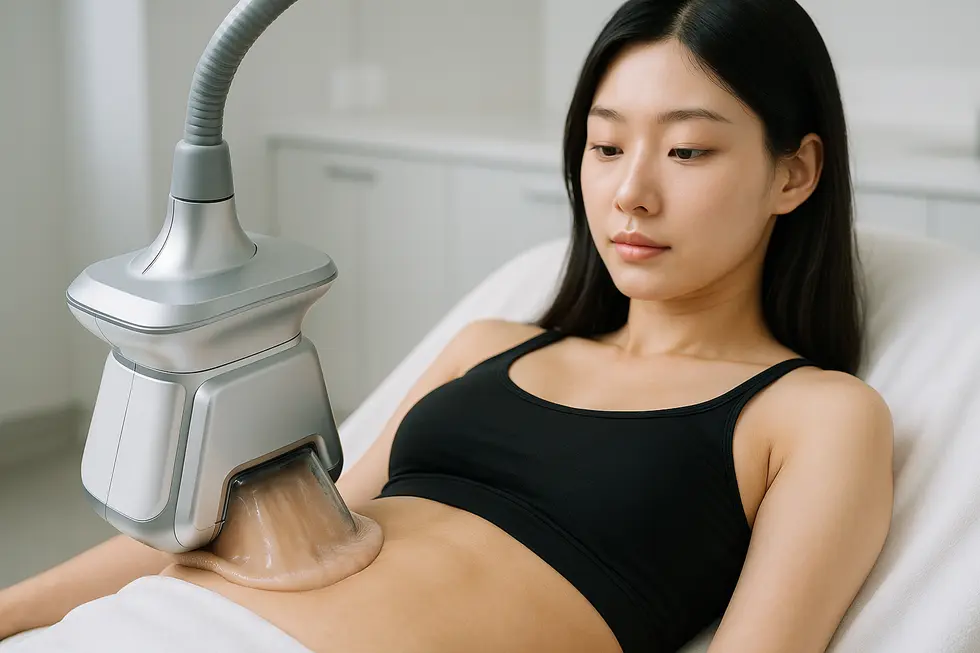 冷却ダイエットは、特殊な機器で脂肪細胞を凍結させ、自然な代謝で体外へ排出します。