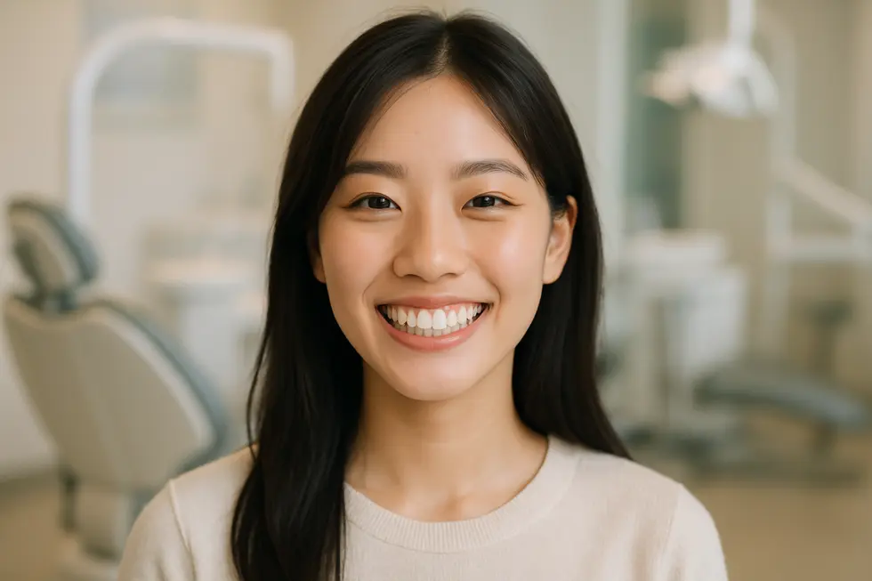 歯の矯正で手に入れた自信あふれる笑顔。