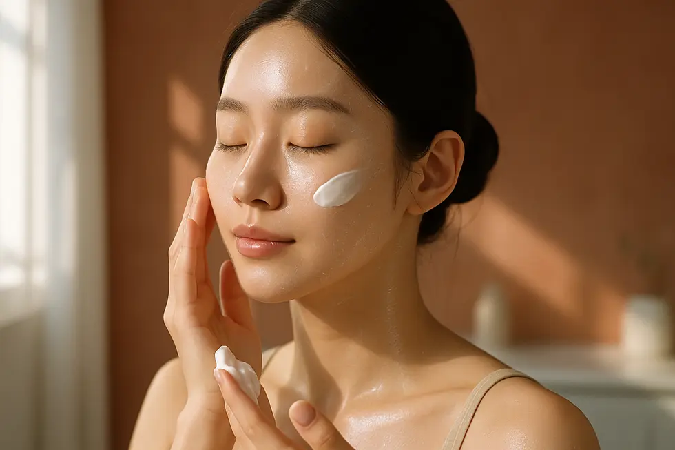 マクシュア施術後の肌を優しくケアし、効果を長持ちさせるイメージ。