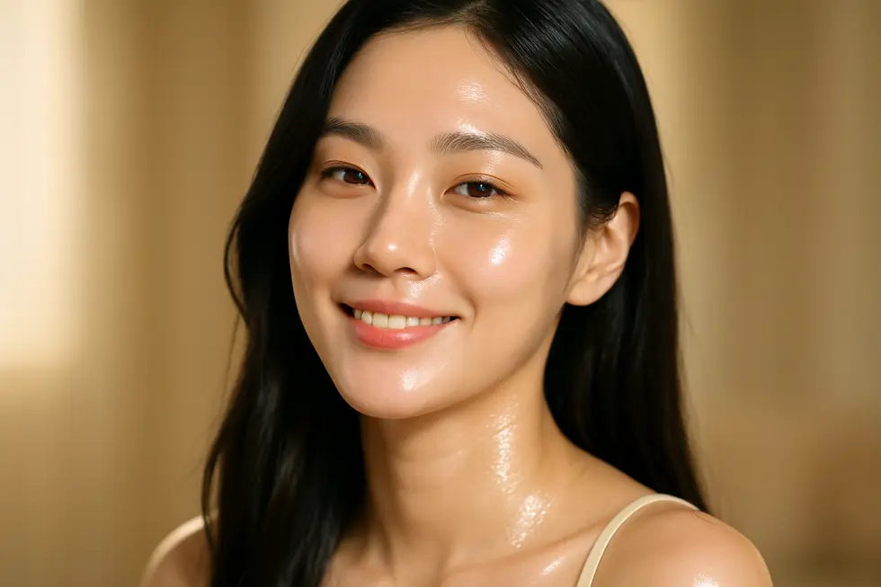 ボライト施術で期待できる、内側から潤い輝く「発光肌(ムルグァンピブ)」。