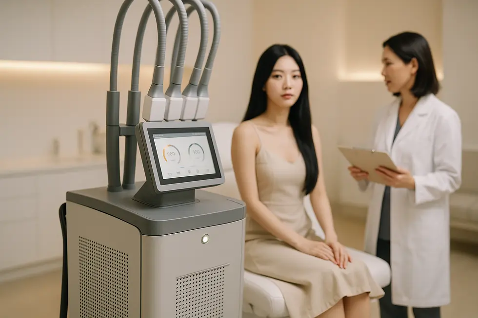 専門家によるスカルプシュアーのカウンセリング風景