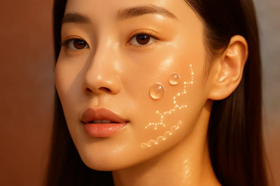 ジャルプロが肌の深層から輝きを引き出すメカニズムをイメージ。