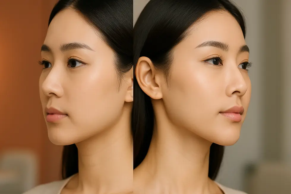 オンダリフティングで得られる、引き締まった美しいフェイスラインのイメージ。