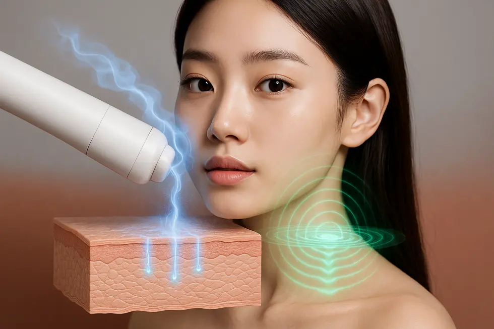 プラズマと超音波が肌の奥深くへ美容成分を届けるメカニズム。