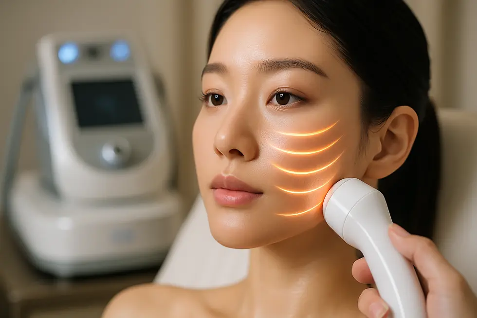 インテンスウルトラは、肌の奥深く真皮層に高周波エネルギーを届け、コラーゲンの再生を促します。