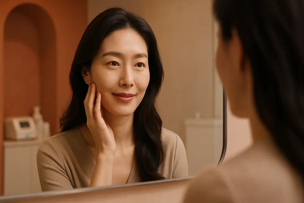 Refirmeリフティングの施術原理:赤外線と高周波が肌の深部に熱エネルギーを届け、コラーゲン生成を促進します。