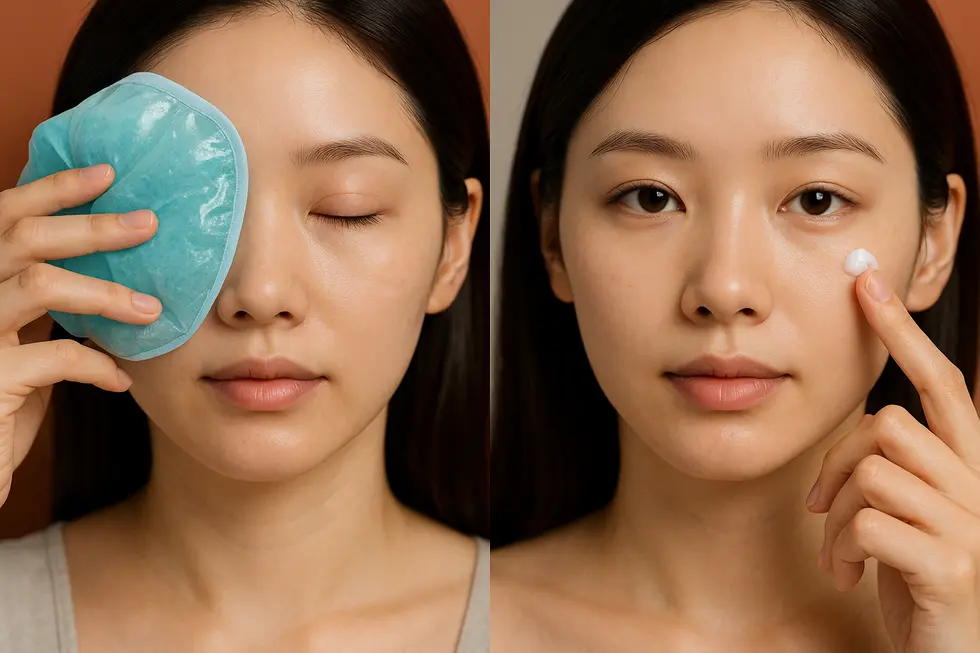 目の形矯正手術後の適切なケアで、美しい仕上がりを維持。