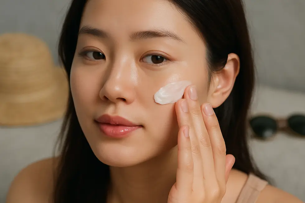 ソフトウェーブ施術後の保湿ケアと、日々の健康的なライフスタイル。