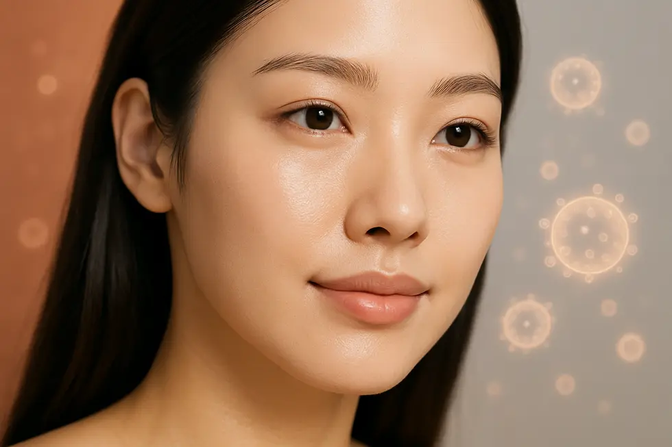 エクソソームの力で、肌本来の美しさを引き出すエクソマージのイメージ。